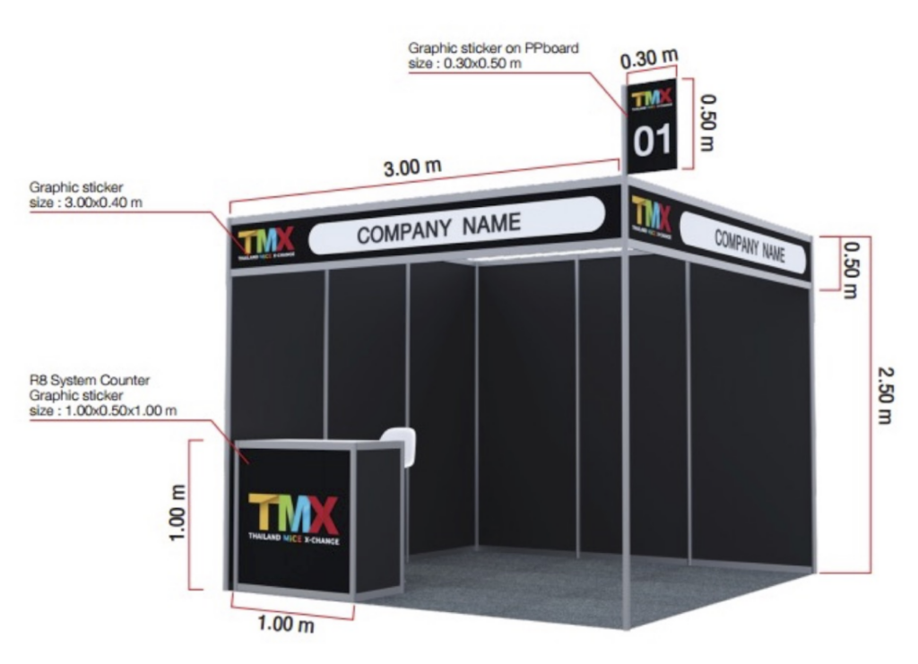 Standard Booth Package 9 sqm